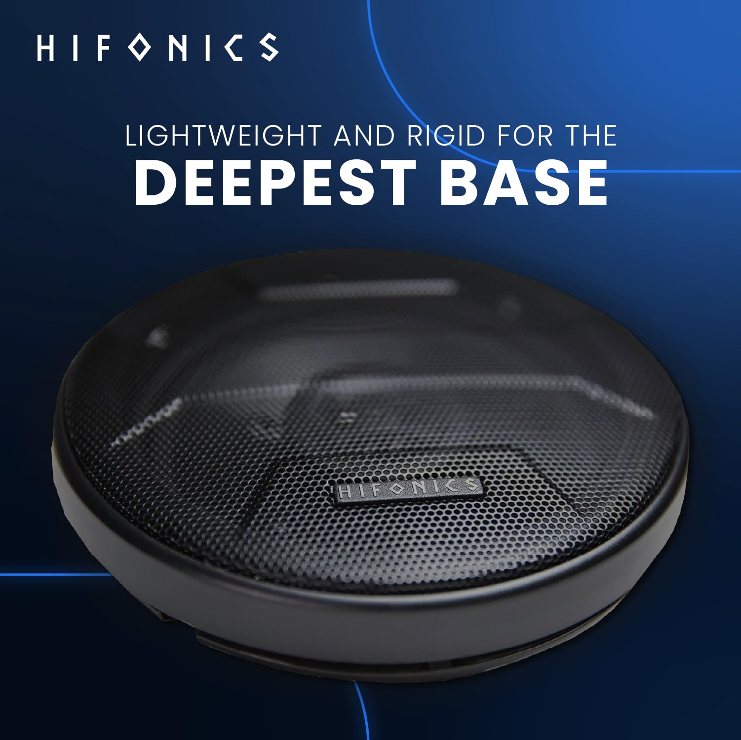 Hifonics Zeus 6.5 Inch Shallow Speakers, 3 Way 300 Watt Coaxial Car Speakers, 2 Pair